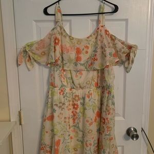 Maurices size 1 floral off shoulder dress